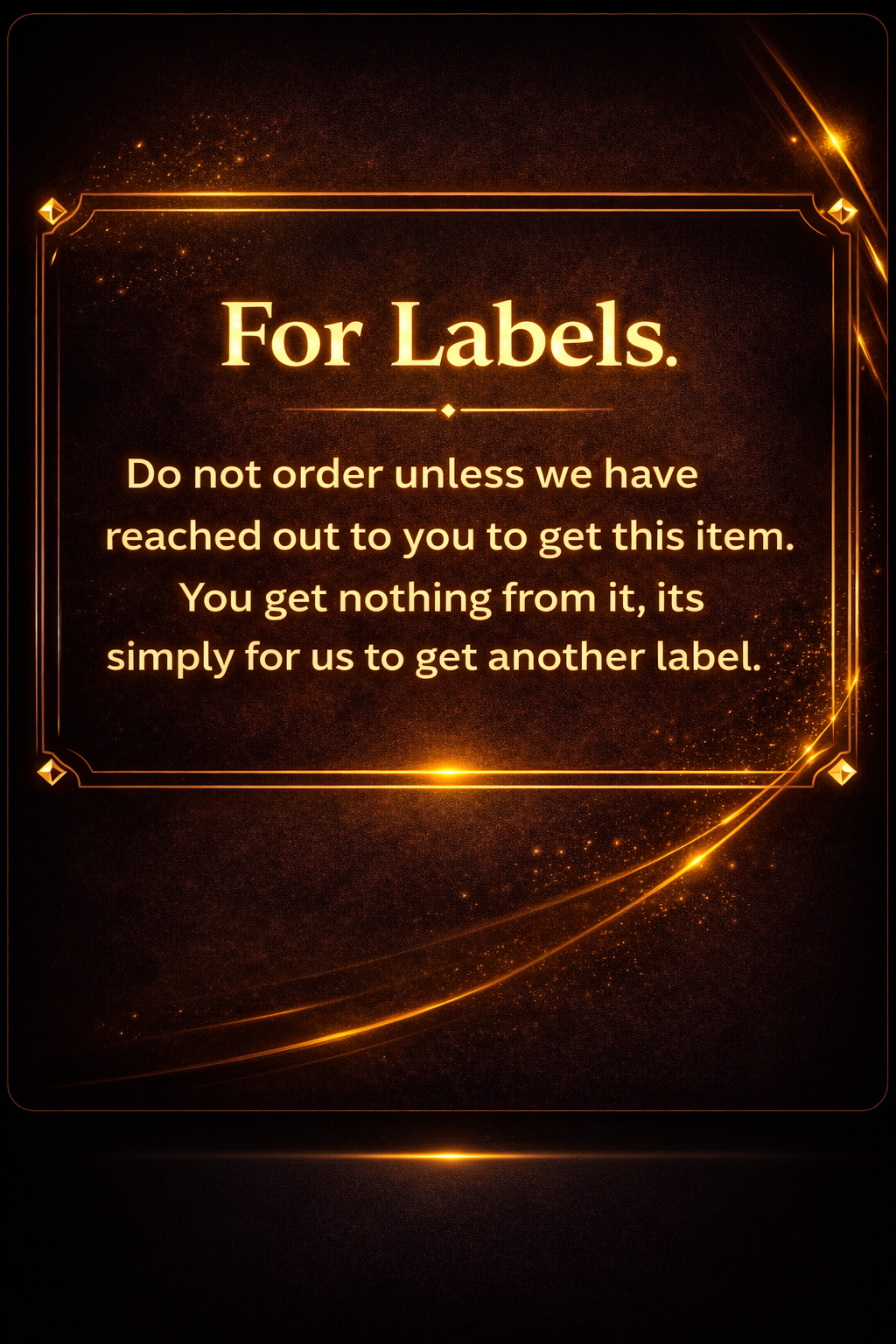 For Labels