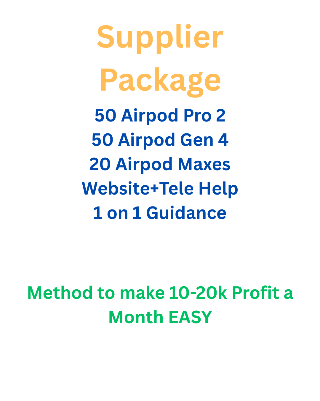 💸 Supplier Package 💸